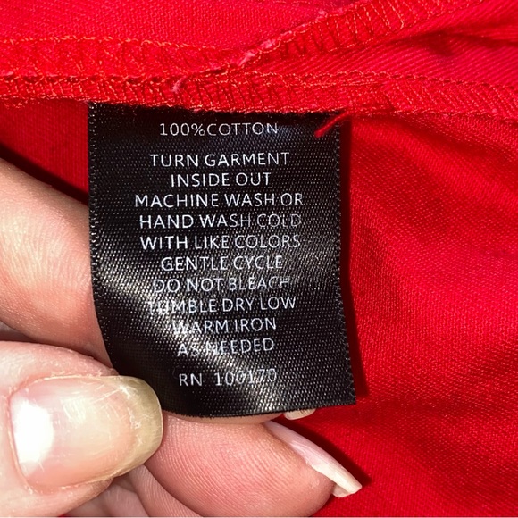 Sandro Studio Size 2X Red Jacket with Ruffled Edges and Breast Pockets - Picture 4 of 13